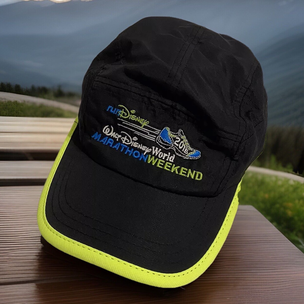 Rundisney Walt Disney World Marathon Weekend Running Cap 2016 Rare Brand EUC