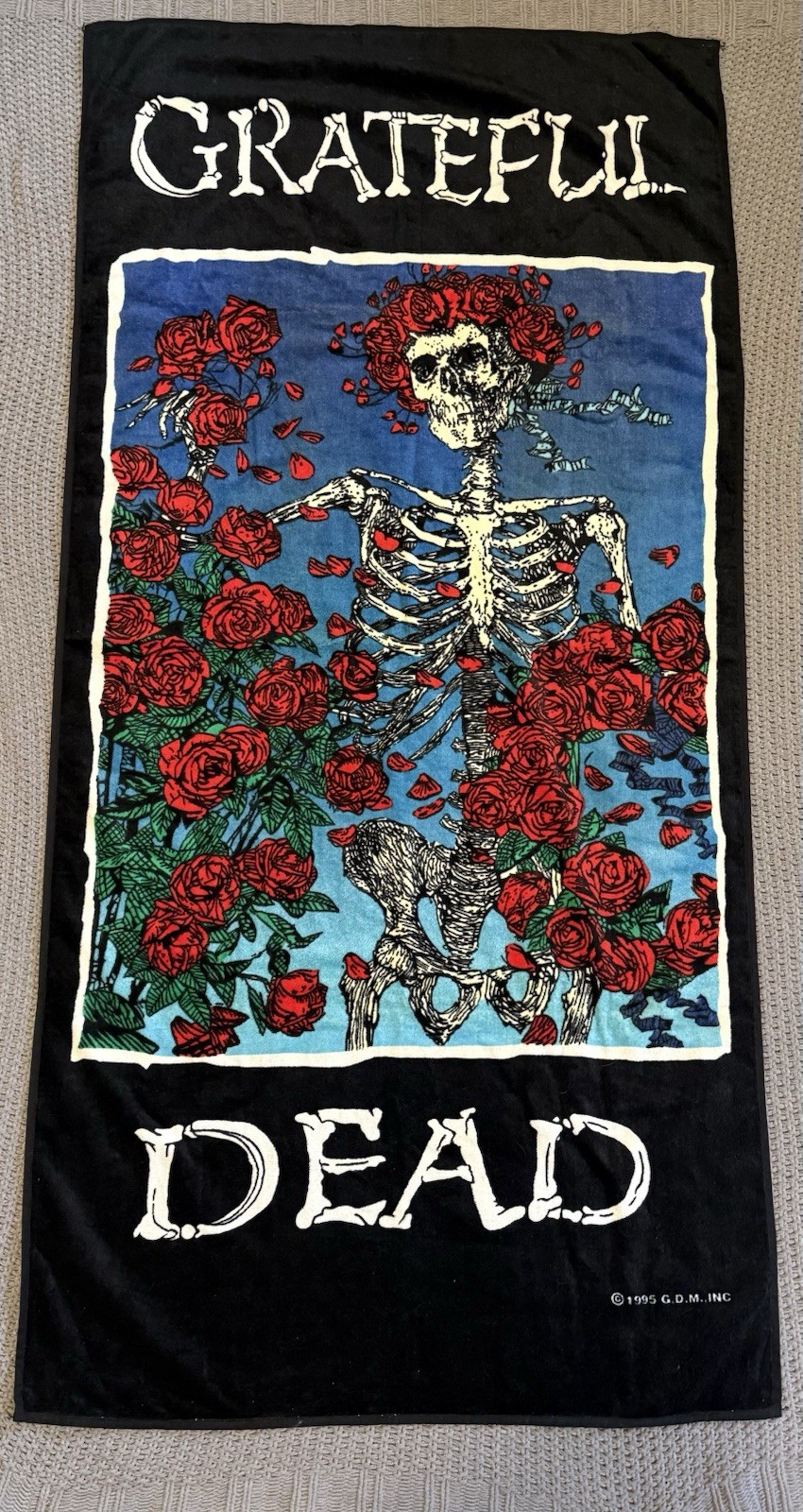 🔥RARE Vintage Grateful Dead 1995 Beach Towel - Stored For 30 Years - READ💥