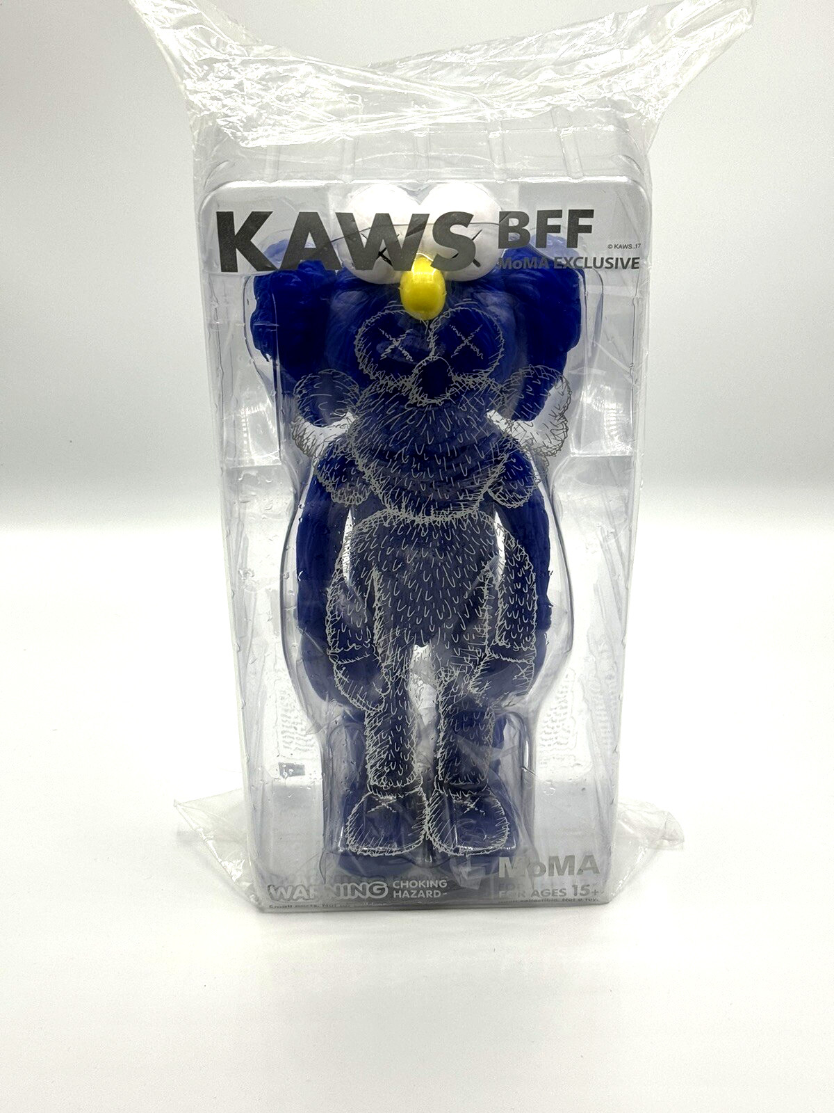KAWS BFF Blue Companion 2017 MoMA Medicom Toy Original Packaging Brand New