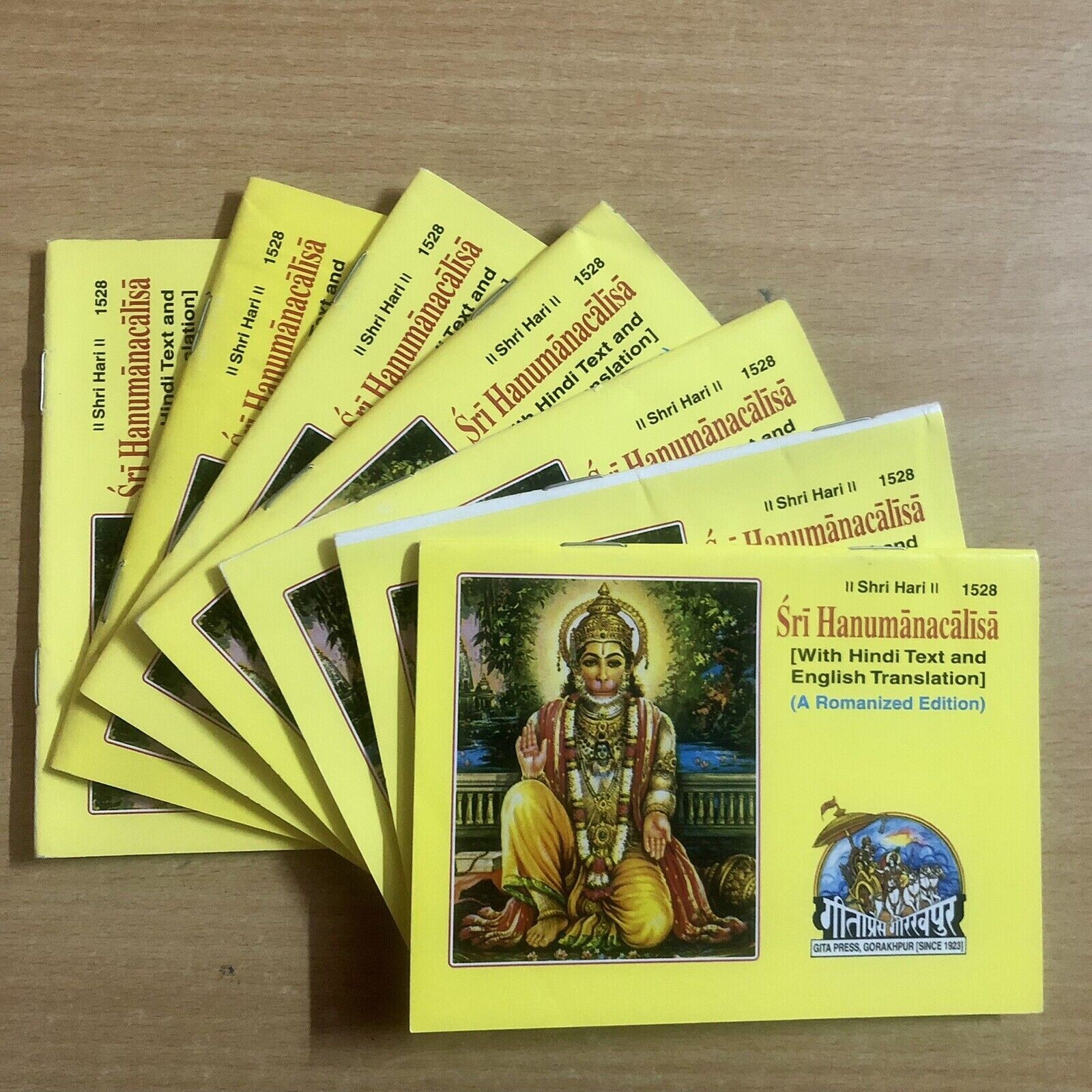 100 Pc X Shree Hanuman Chalisa In Hindi and English Hindu Religious Book Free Sh
