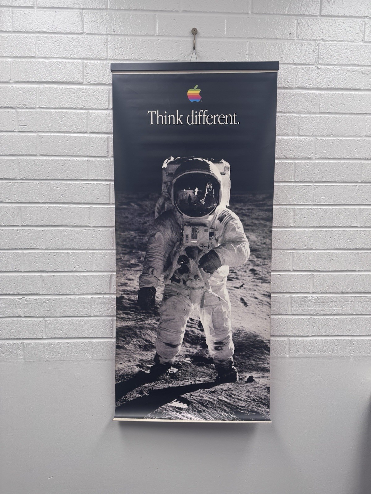 Apple Computer Think Different Buzz Aldrin Vinyl Banner vintage iPhone AD