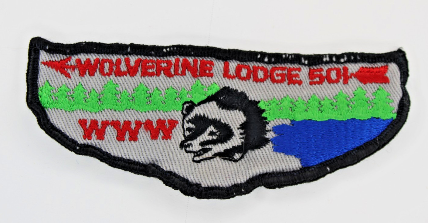 Wolverine Lodge 501 Pocket Flap Patch Boy Scouts of America BSA