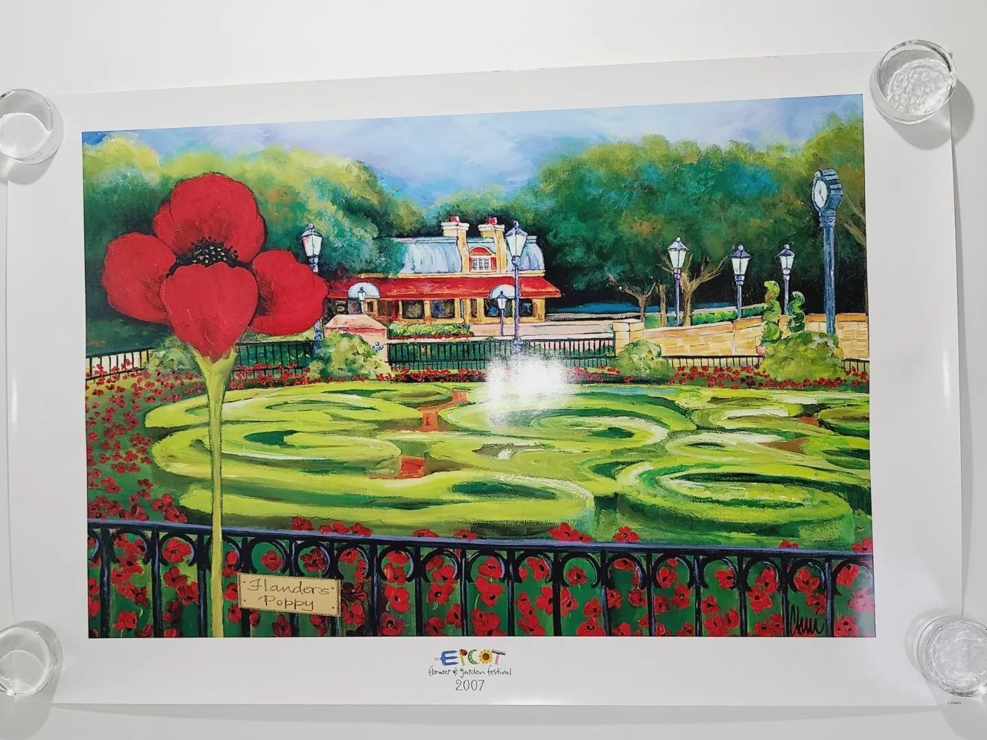 Disney EPCOT 2007 Flower & Garden Festival Souvenir Poster 24\
