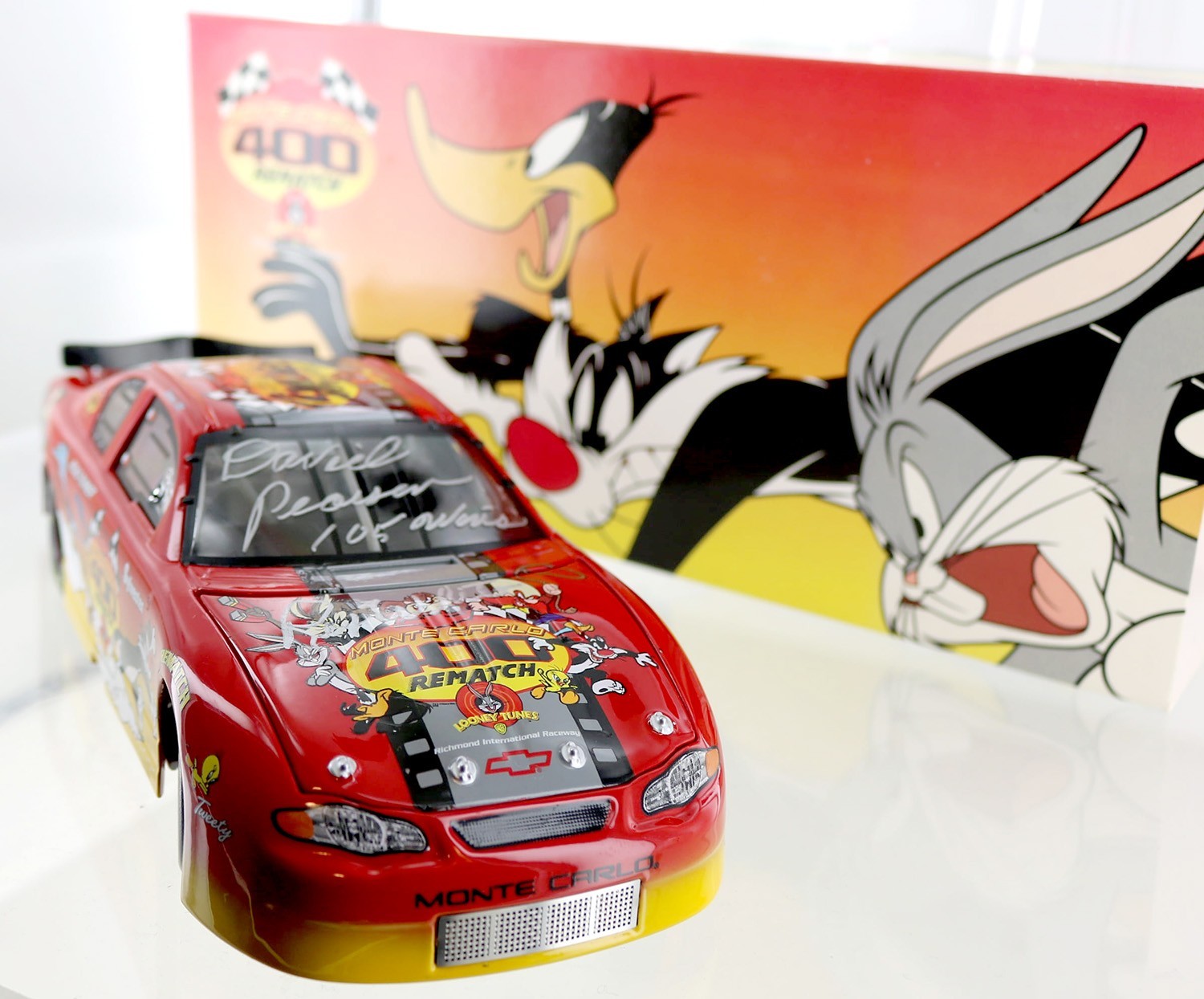 Looney Tunes Rematch Event Car 2002 Monte Carlo with 5 Super Star Autogrphs