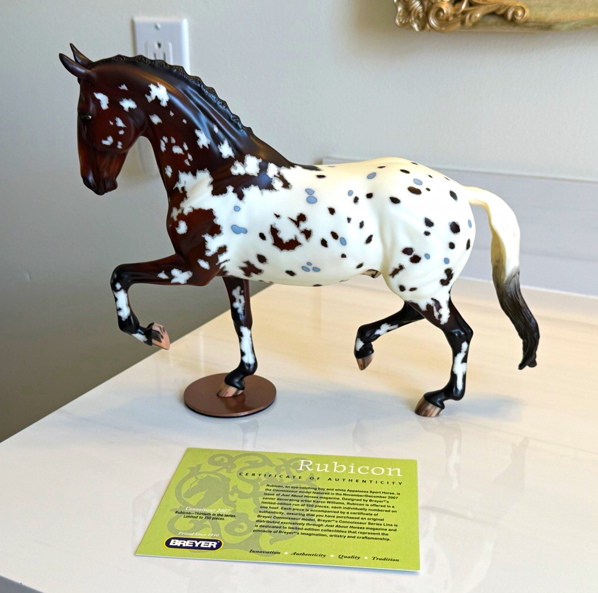 Breyer Rubicon Connoisseur 2007 Special Run RARE Salinero Appaloosa