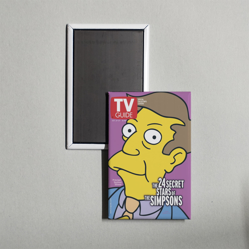 TV Guide 10-21-2000 -The Simpsons Principal Seymour Skinner Fridge Magnet