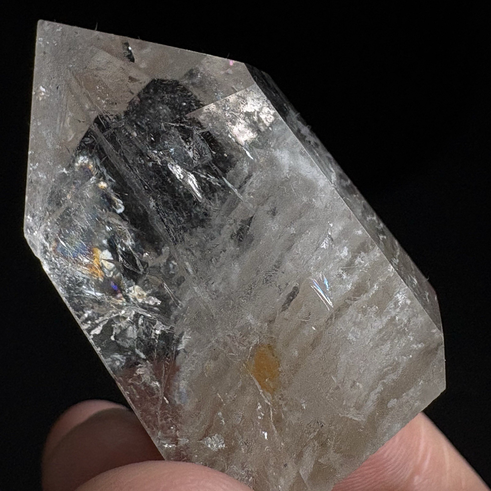 Natural Multi-Layer Phantom Quartz Point Crystal Specimen Obelisk Reiki Healing