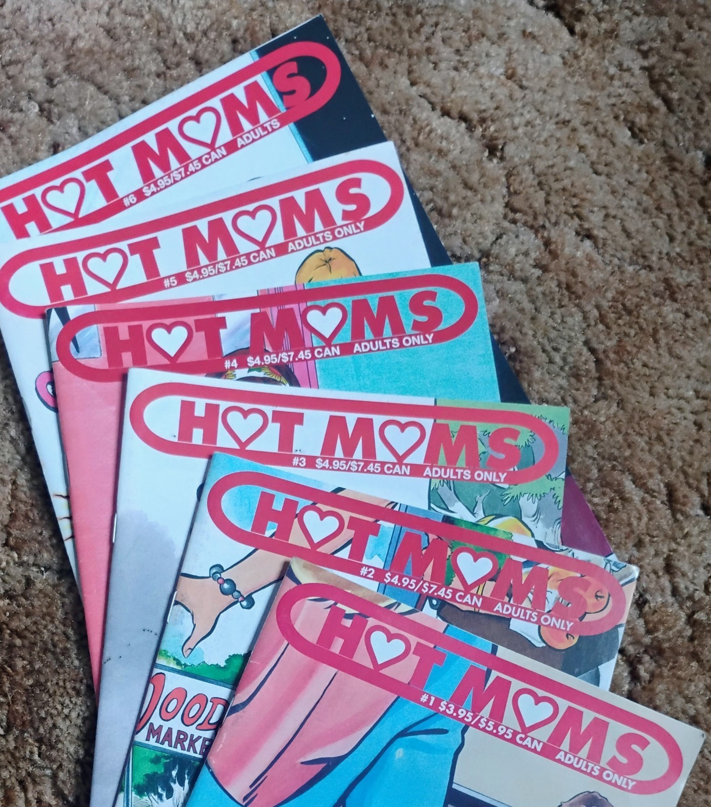 Hot Moms Lot of 6, Issues #1,2,3,4,5,6
