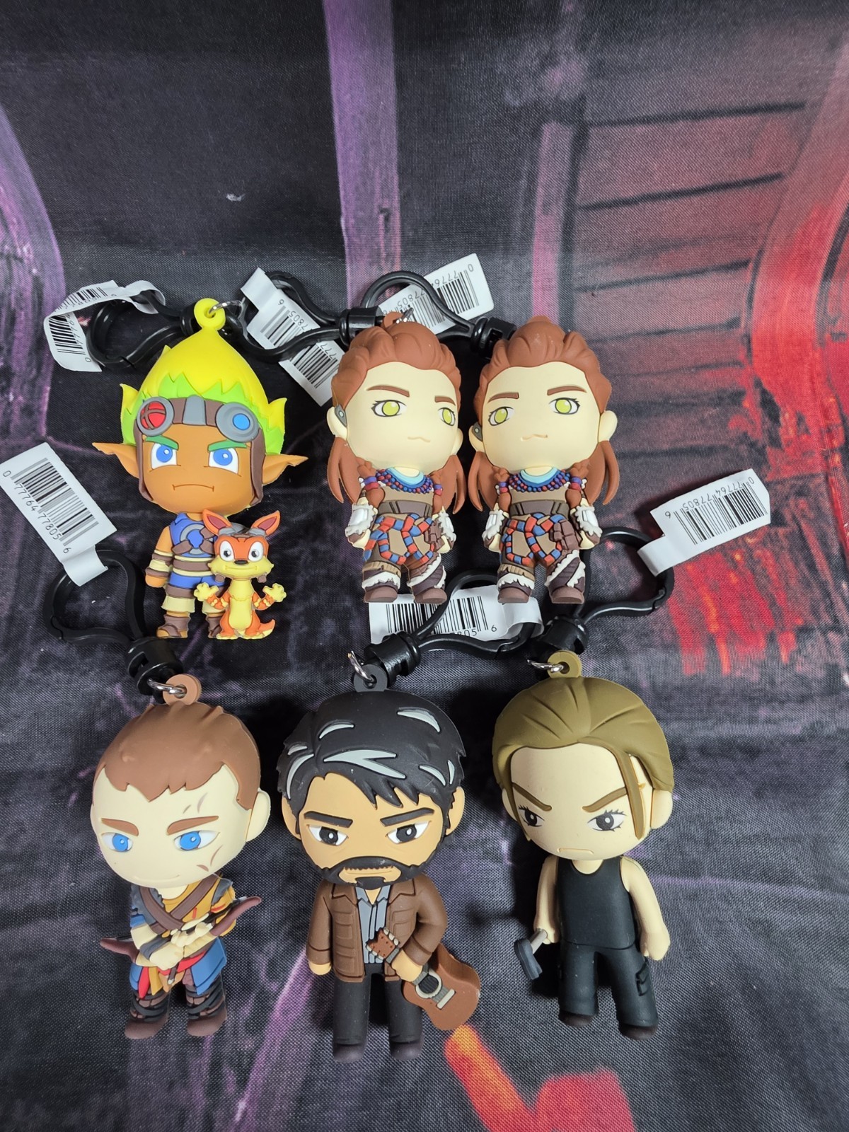 Playstation Blind Bag Key Chain Series 1 Monogram Lot Of 6 