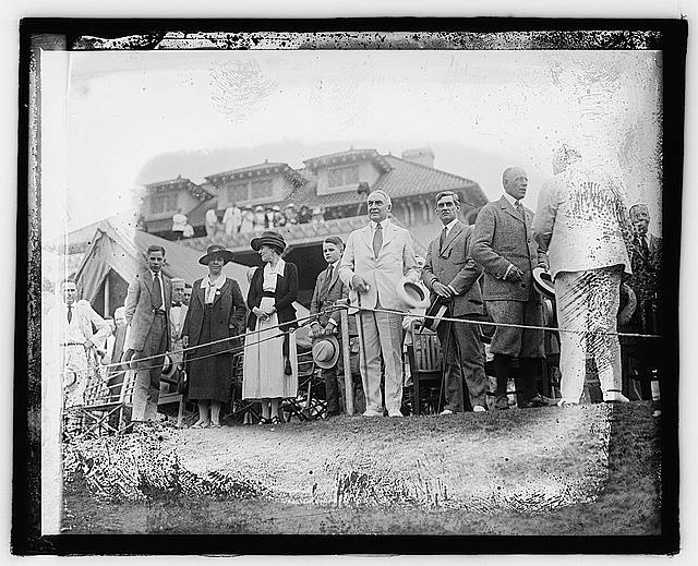 Photo:Harding at National Open Championship 1920s Golf Spectators