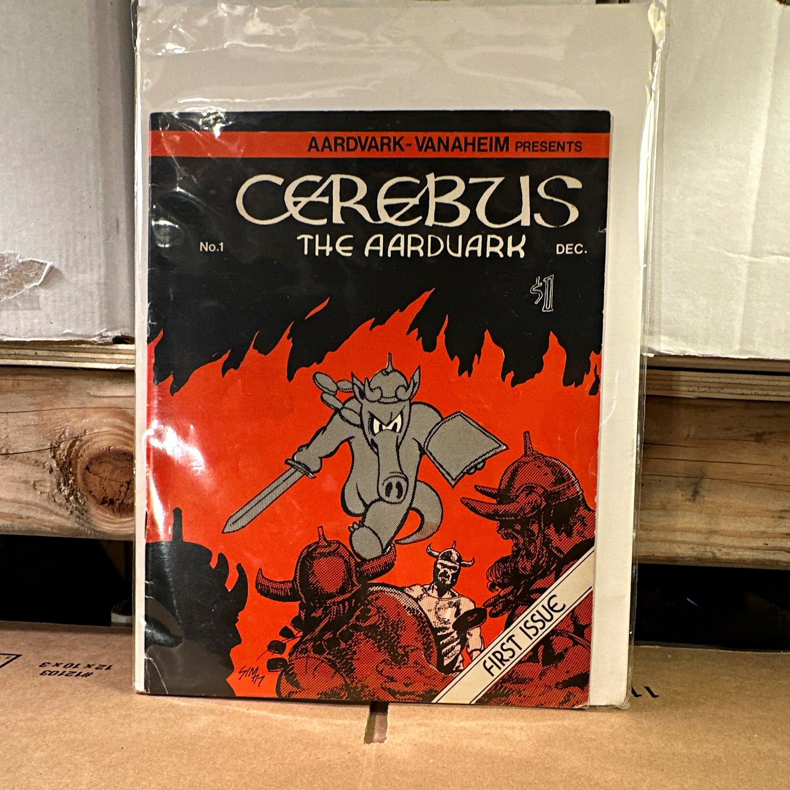 Wow Signed Dave Sim Early 1992 Tour- Cerebus the Aardvark #1 First Issue 1977