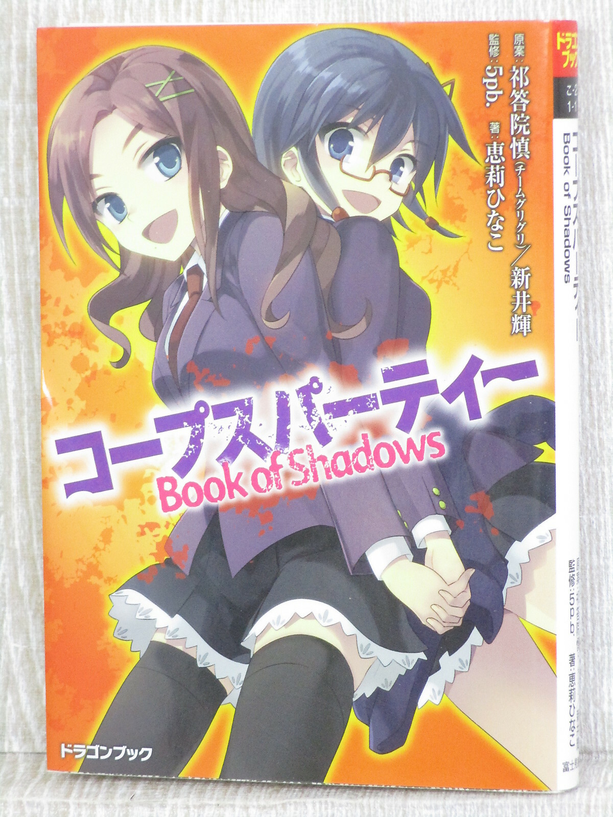 CORPSE PARTY Book of Shadow Novel HINAKO MEGURI Sony PSP Fan Book 2011 FJ54