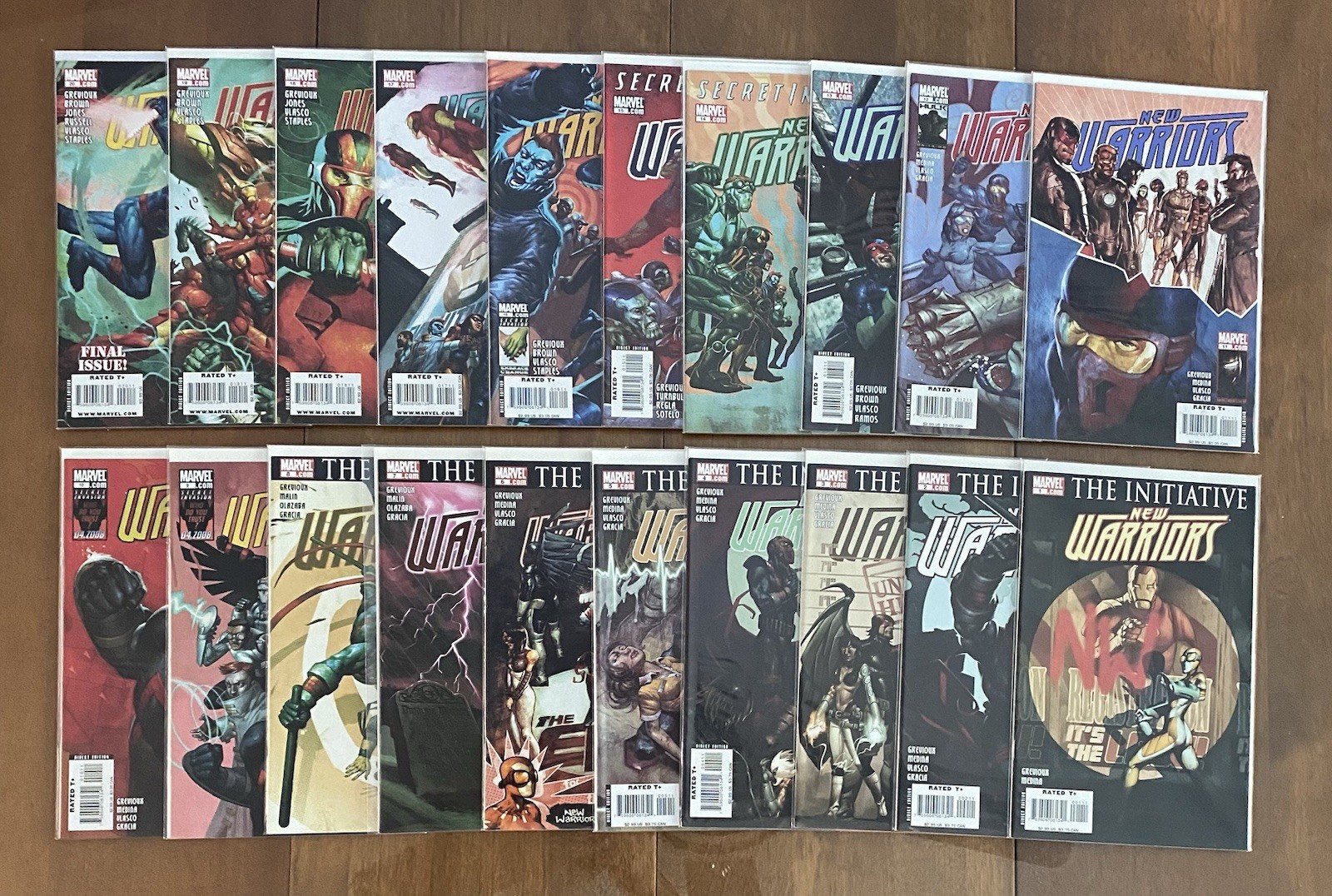 Marvel Comics New Warriors ( Lot of 1-20 ) Complete Run Bagged & Backed