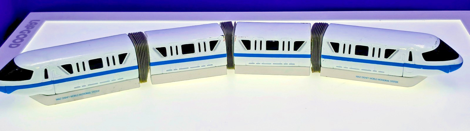 White & Blue Disney Parks Monorail Die Cast Playset Train Only 1998