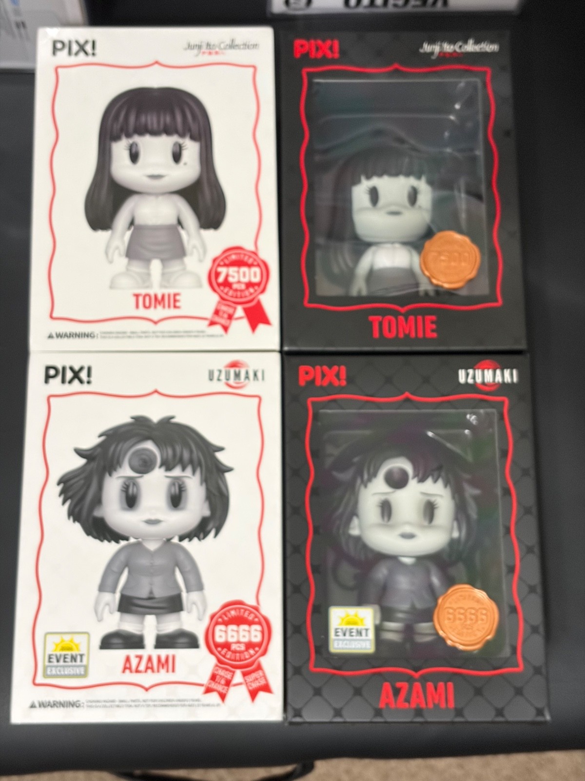 Junji Ito Thrilljoy PIX Tomie and Azami Limited Edition Vinyl Figures 