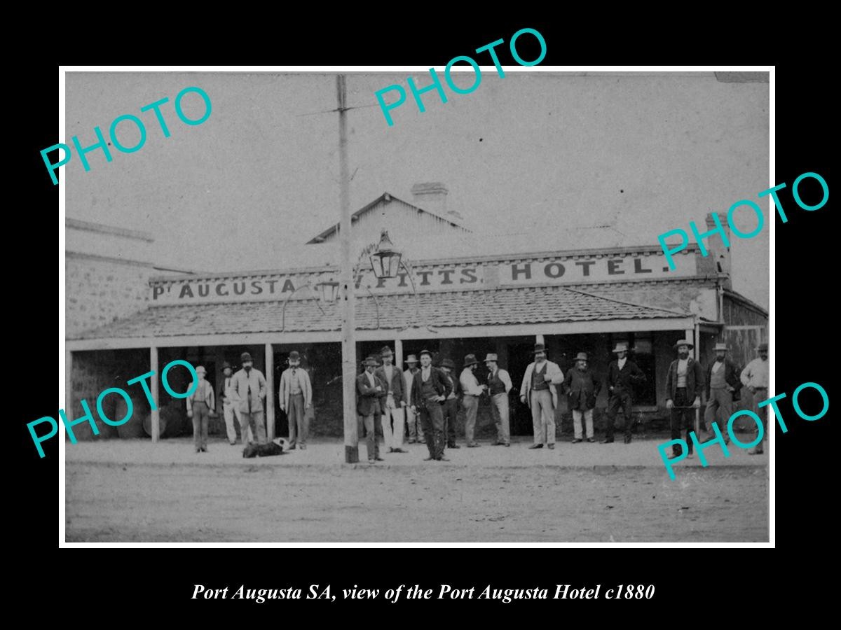 Port Augusta Sa The Port Augusta Hotel c1880 Large Historic Old Photo