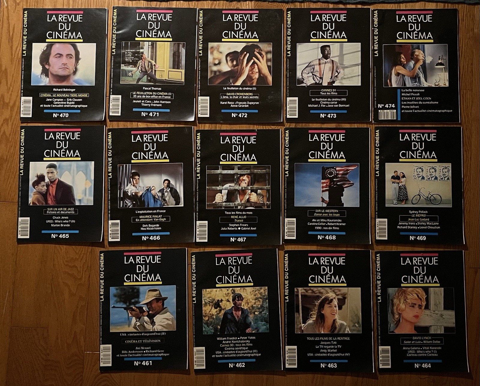 LA REVUE DU CINEMA  Lot Of 22 #461-474; Season Review 1984-1990; Index 1957-1990