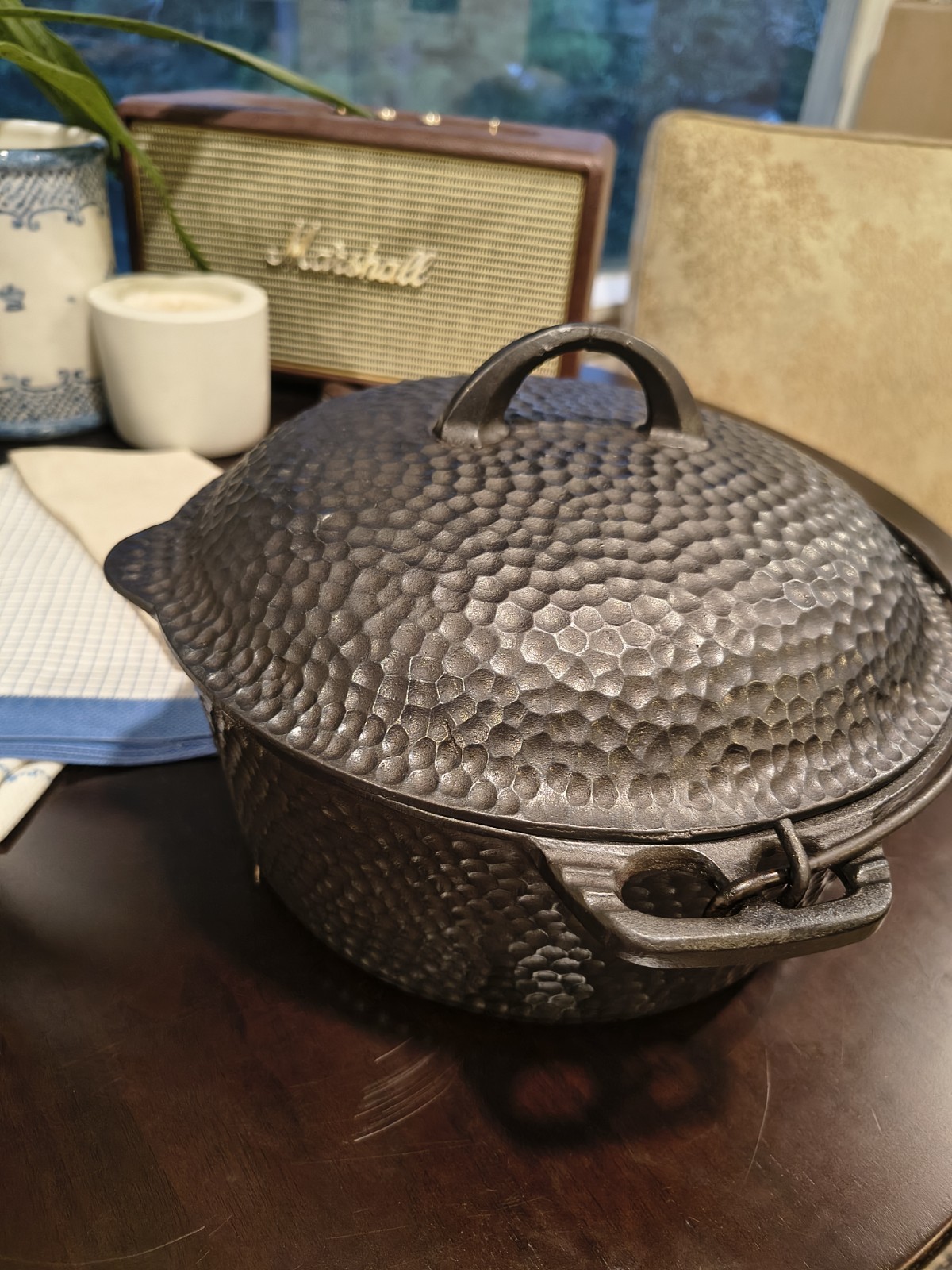 Chicago Hardware And Foundry Hammered Dutch Oven.