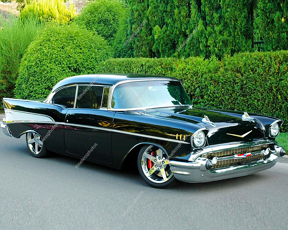 CHEVROLET BELAIR 1957 BLACK 8
