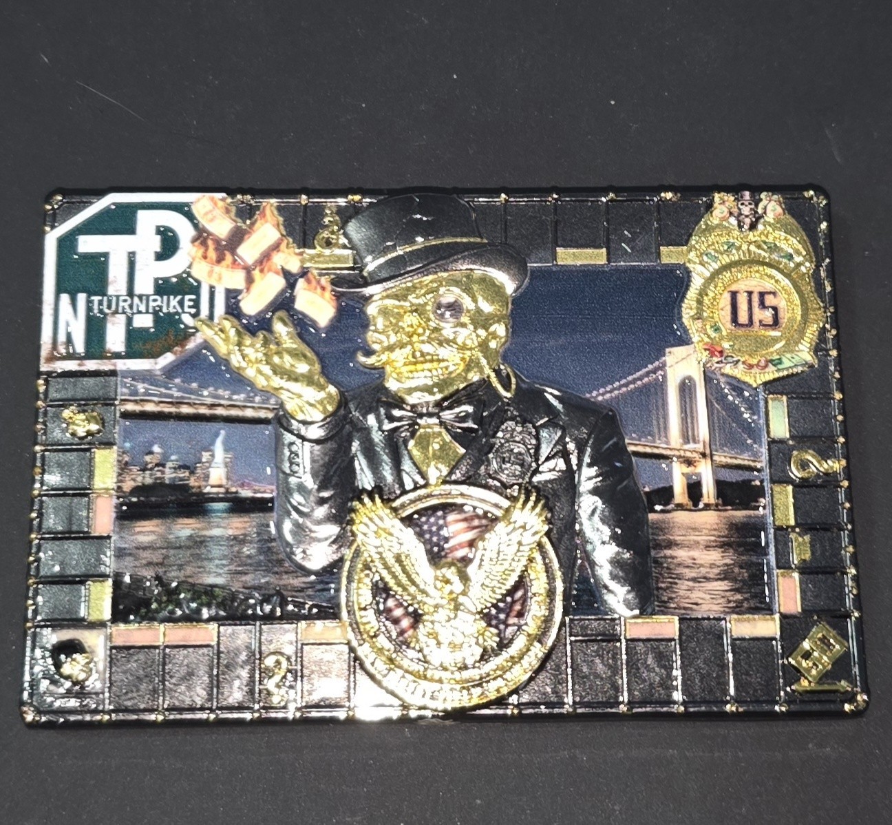🔥Rare🔥Delta Designs Gold Monopoly HIDTA Group 2 #/75