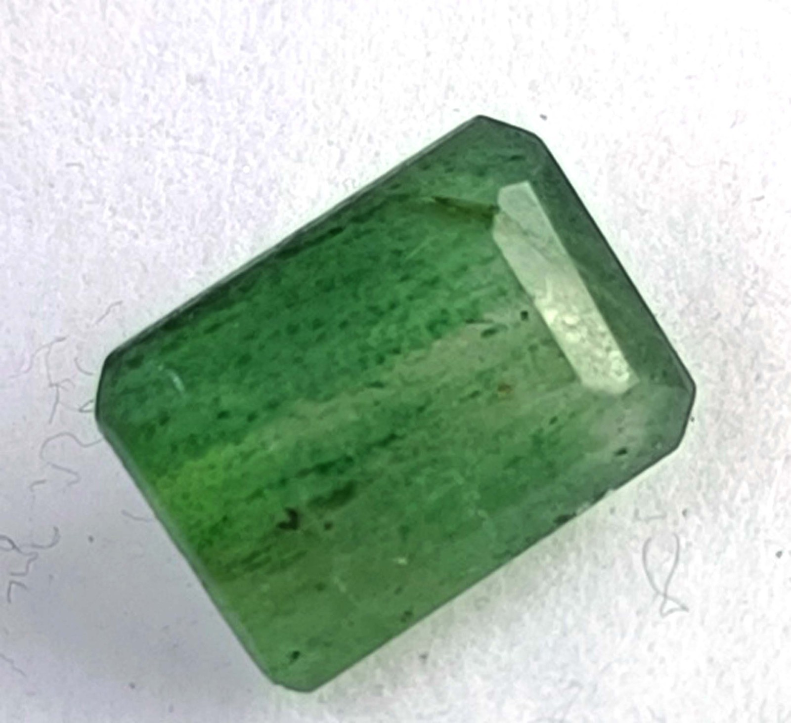 6+ Ct Natural Colombian Green Emerald-Emerald Cut Certified Loose Gemstone 27R