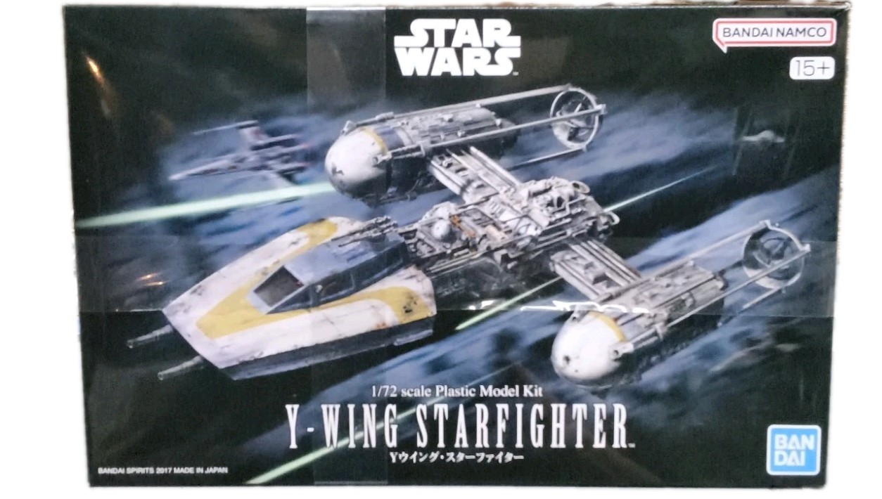 Bandai Hobby Star Wars Y-Wing Starfighter 1/72 Scale Model Kit USA Seller