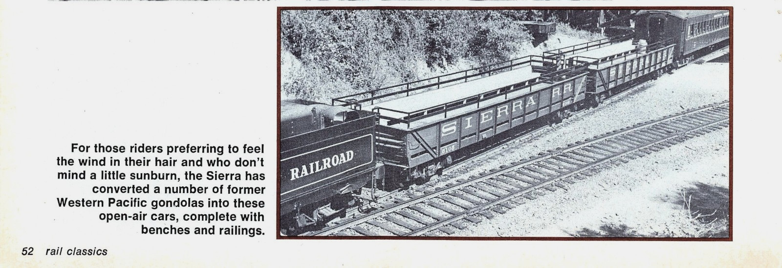 Sierra Railroad & Open-Air Cars Former Western Pacific Gondolas Vtg Mag Excerpt