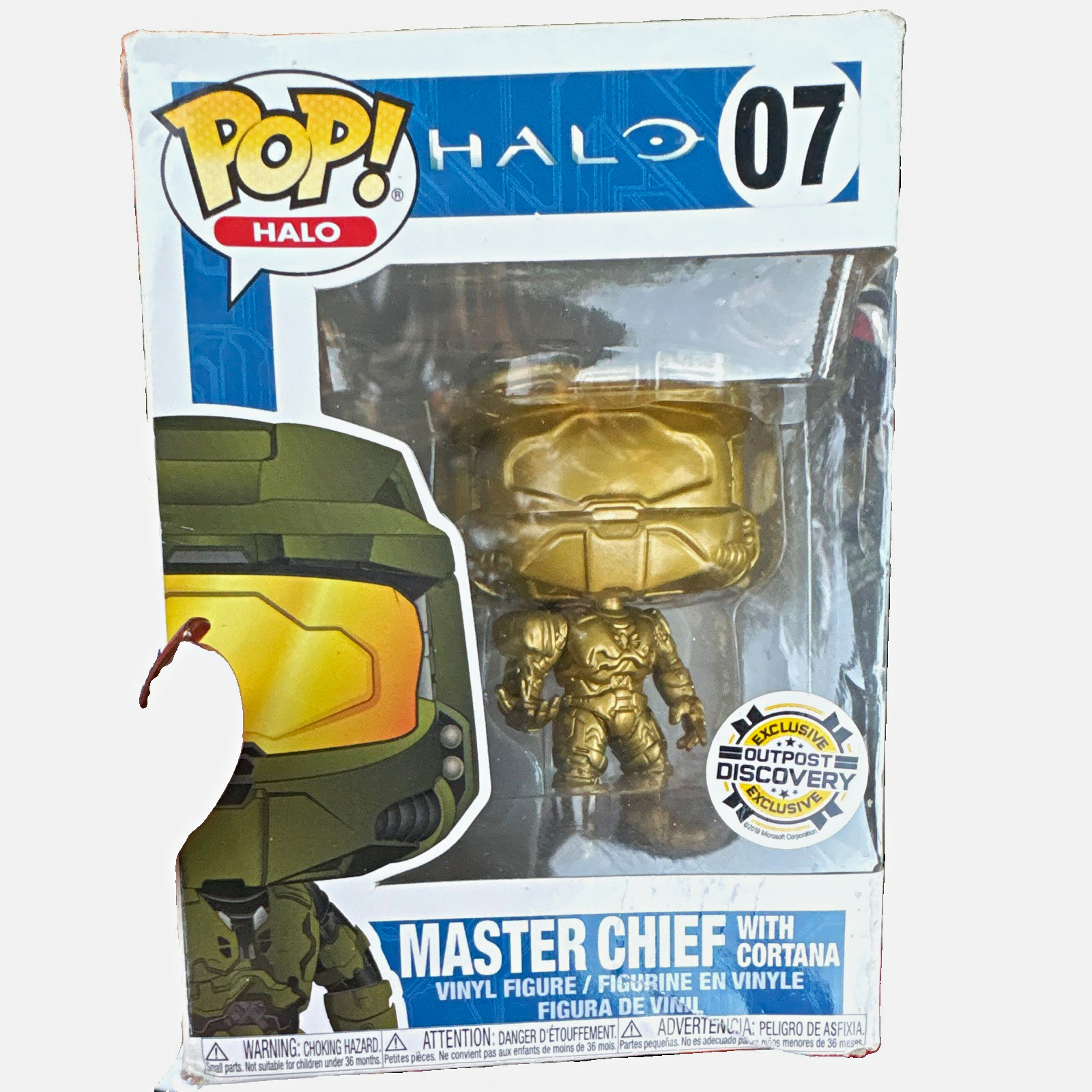 Funko Pop Halo Gold Master Chief w/ Cortana Outpost Discovery Exclusive #07