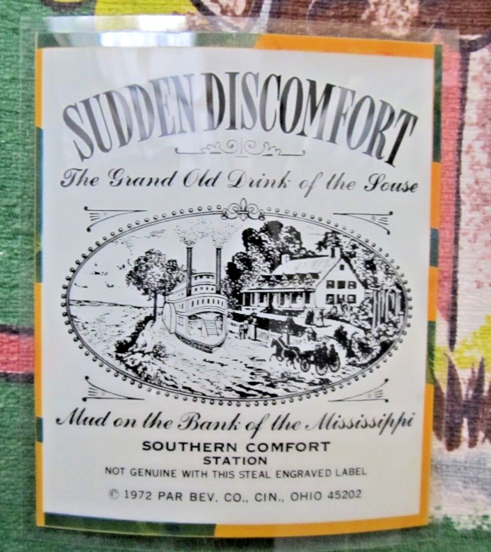 Vintage 1972 Sudden Discomfort  