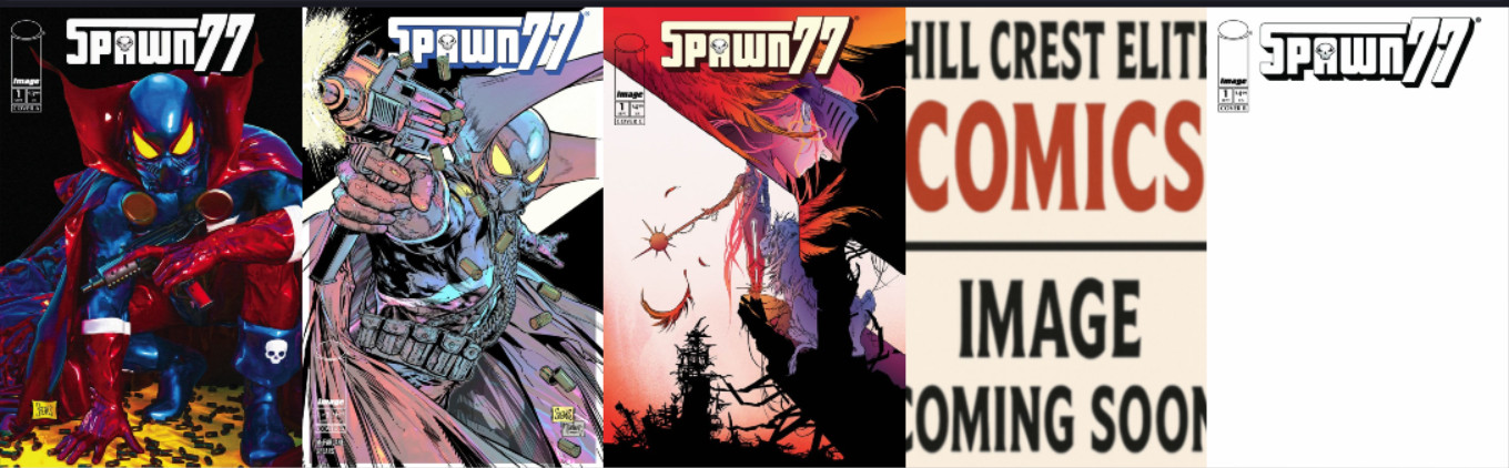 SPAWN 77 #1 (5 BOOK VARIANT COVER SET) - PRESALE 9/9/26