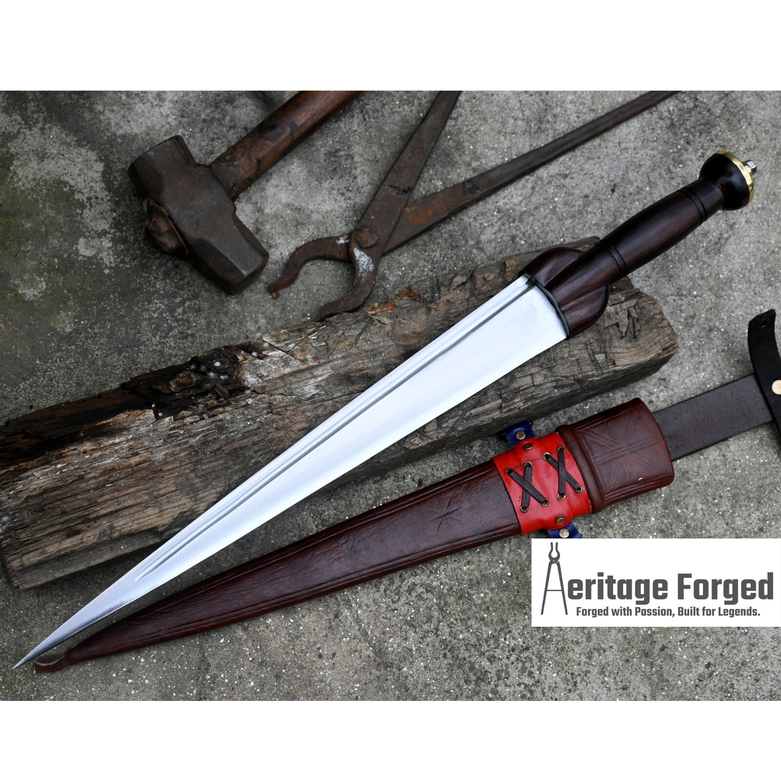 SCOTTISH DIRK/15 inches Long Blade Hand forged/hunting knife/ tactical/ survival