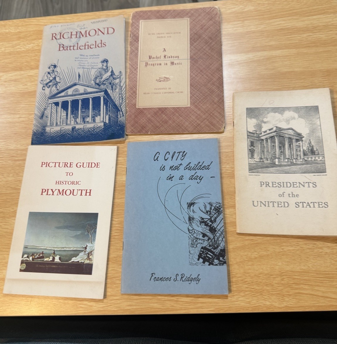 Vintage 1950s-60s American History Booklet Collection St Louis Illinois Signed