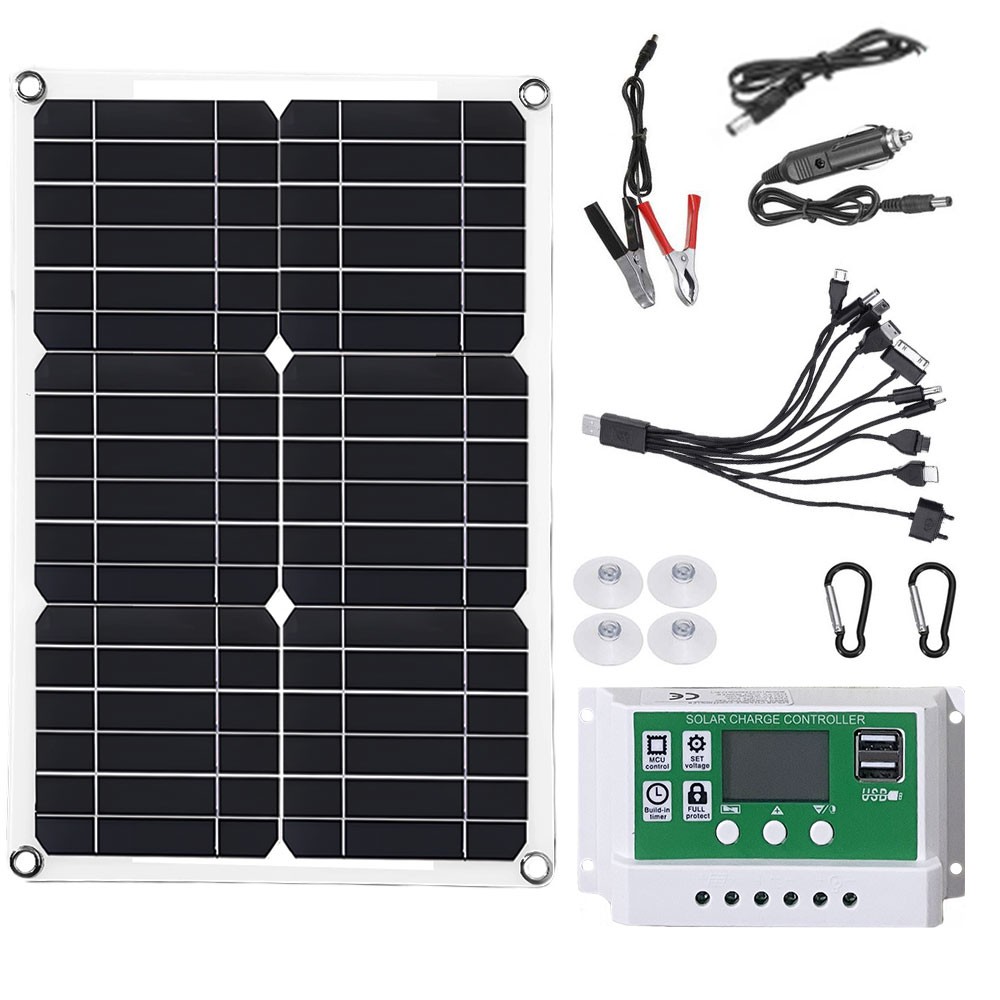 12v 200W 100A Solar Panel Battery Charging Camping Home Boat with Controller L3