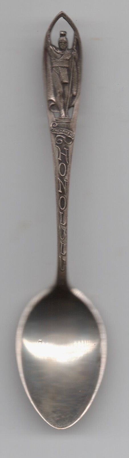 1915 Sterling Souvenir Spoon from Honolulu Hawaii Stamped H. Culman