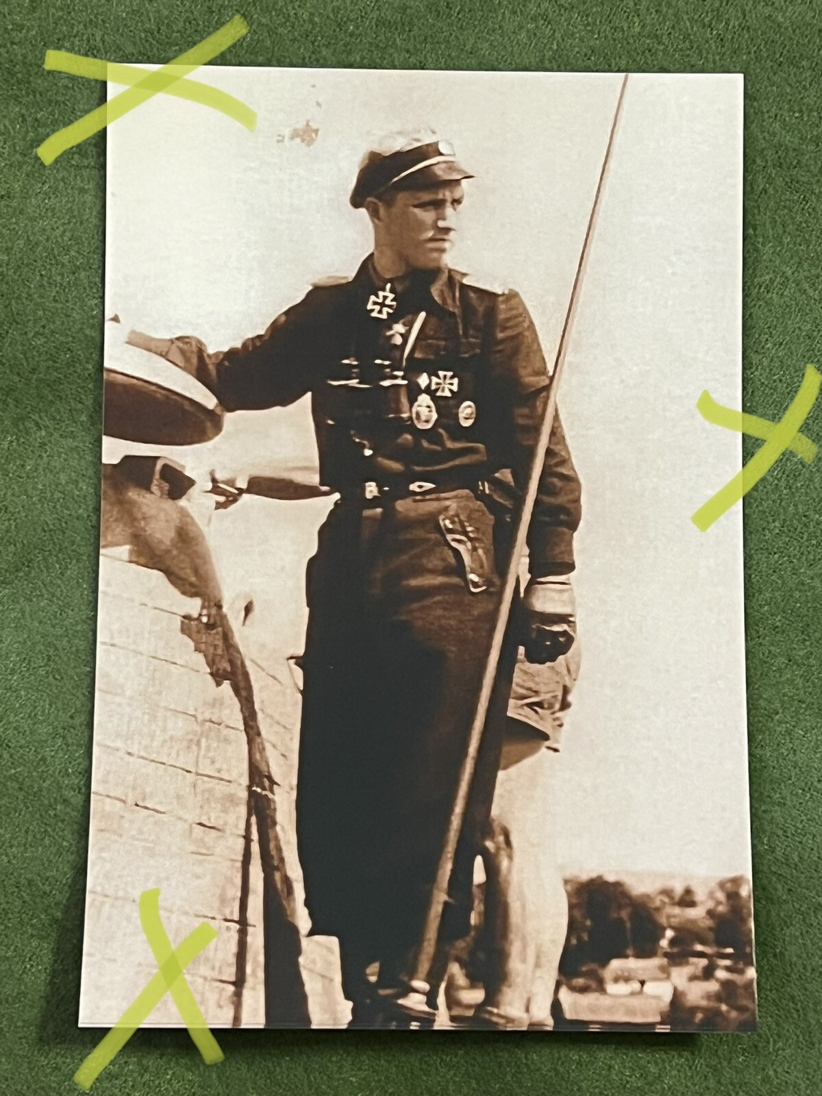 German Panzer Tank Commander 4x6 WW2 photo reproduction Bolt Action FOW V
