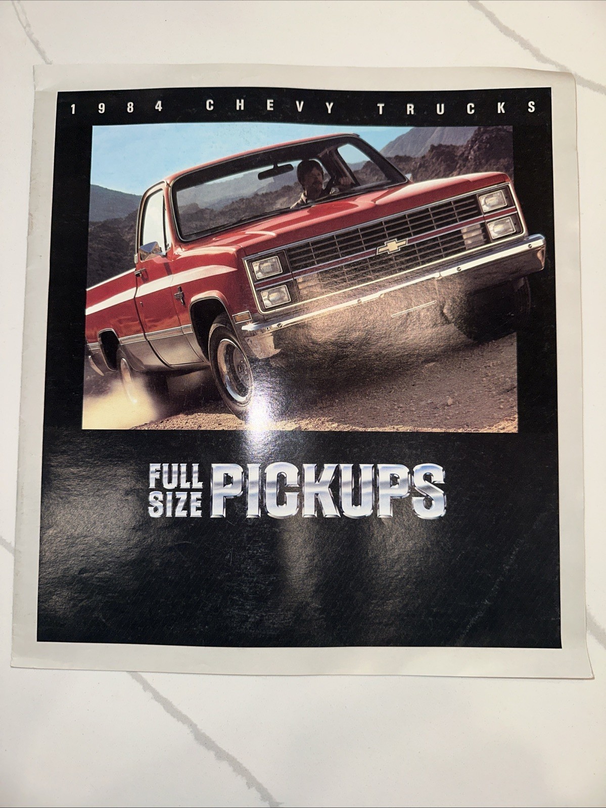 1984 Chevy Full Size Pickup Trucks Sales Catalog Brochure Excellent Condition