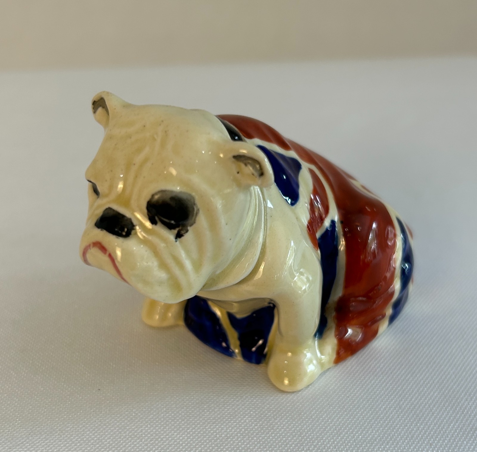 VINTAGE ROYAL DOULTON WINSTON CHURCHILL BULLDOG' W/UNION JACK RN645658 1940 RARE