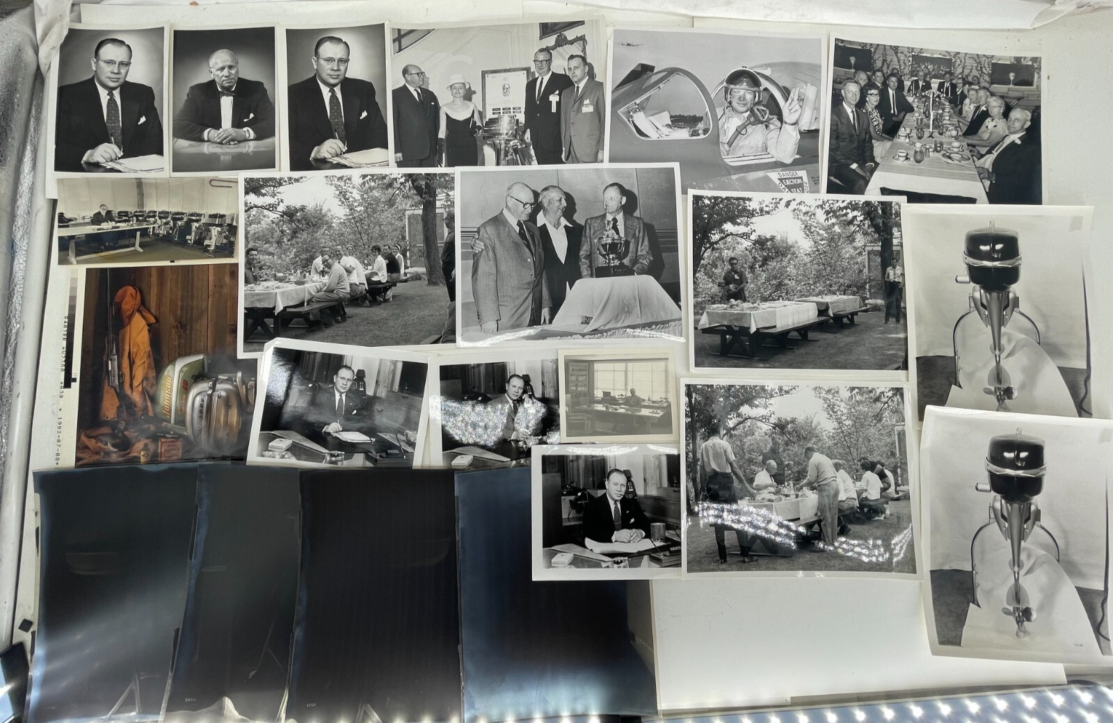 Lot of 22 Vintage motor outboard photo Negatives PROMO #504