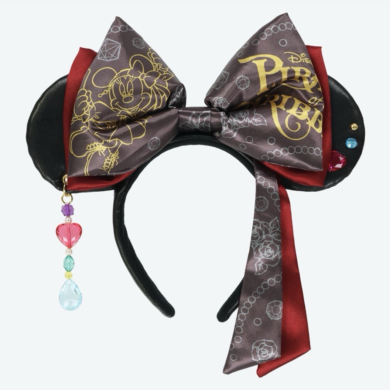 Tokyo Disney Resort Pirates of the Caribbean Minnie Ears Headband Ribbon Japan