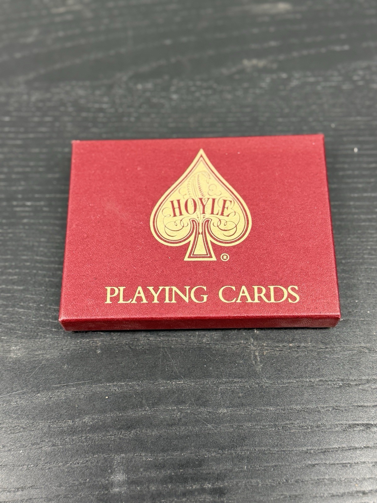 Vintage Hoyle Playing Cards Sealed Double Deck Gift Set Antique Art Box
