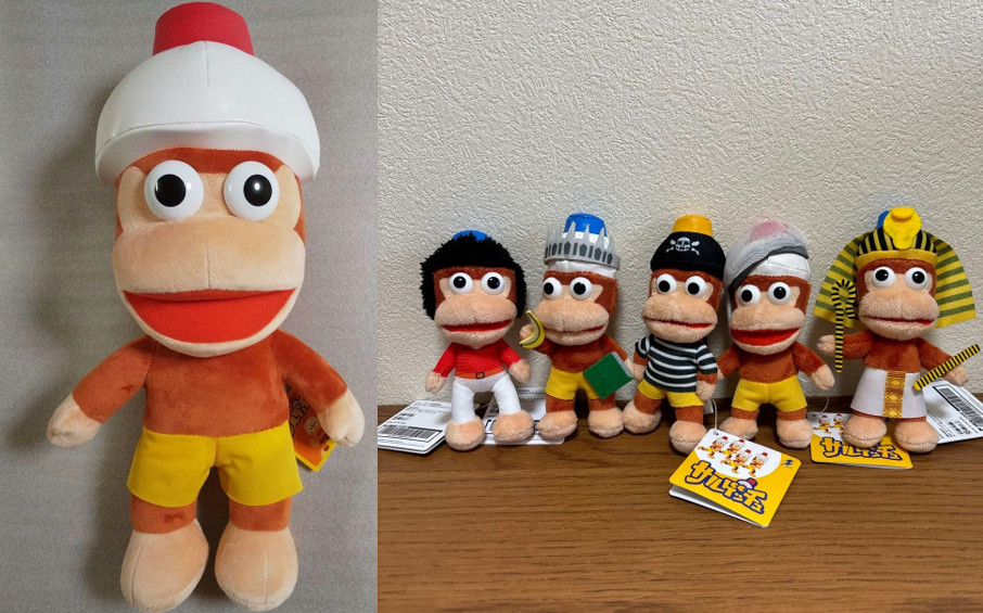 Ape Escape BIG Plush & 5 Mascot Piposaru Sarugecchu Set of 6 SK Japan 2024 New