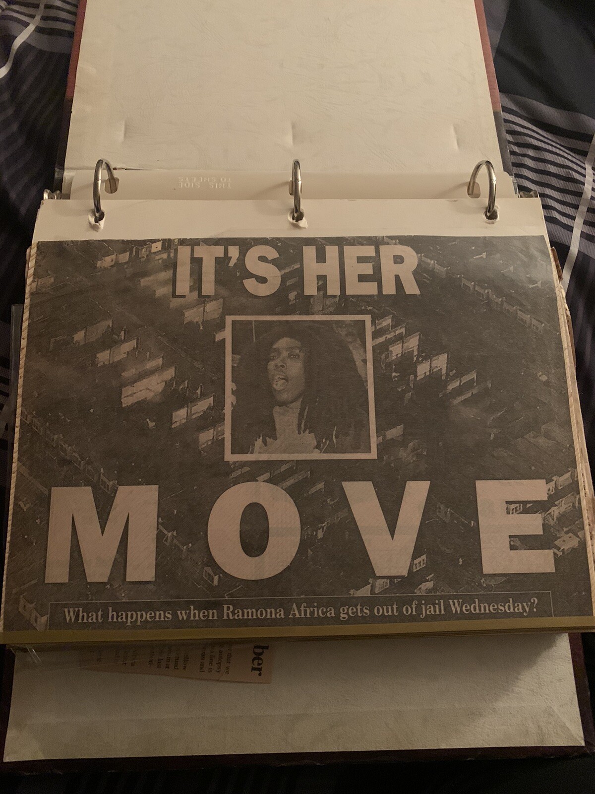 RARE 1985 MOVE Bombing Newspaper Clippings Historical