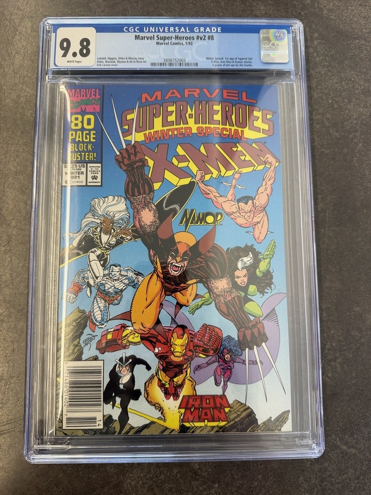Marvel Super Heroes v2 #8 CGC 9.8 Newsstand 1st App Squirrel Girl 1992 White Pgs