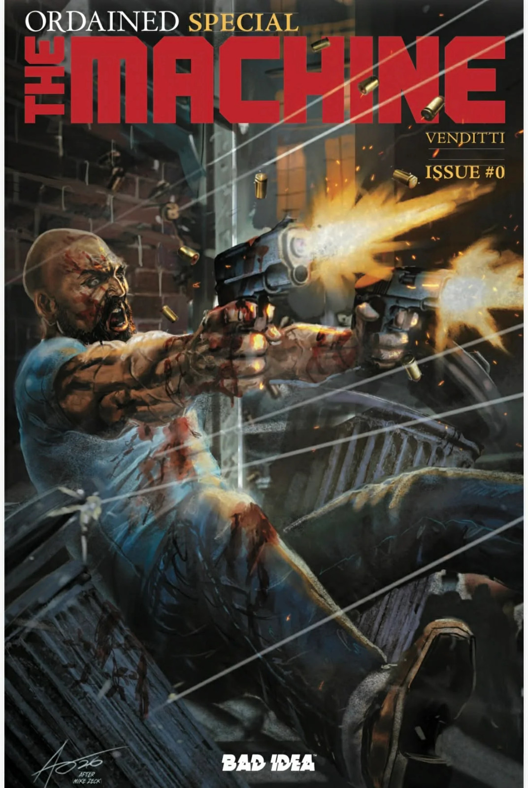 ORDAINED THE MACHINE #0 EXCLUISVE RUDY AO PUNISHER HOMAGE - MOVIE COMING