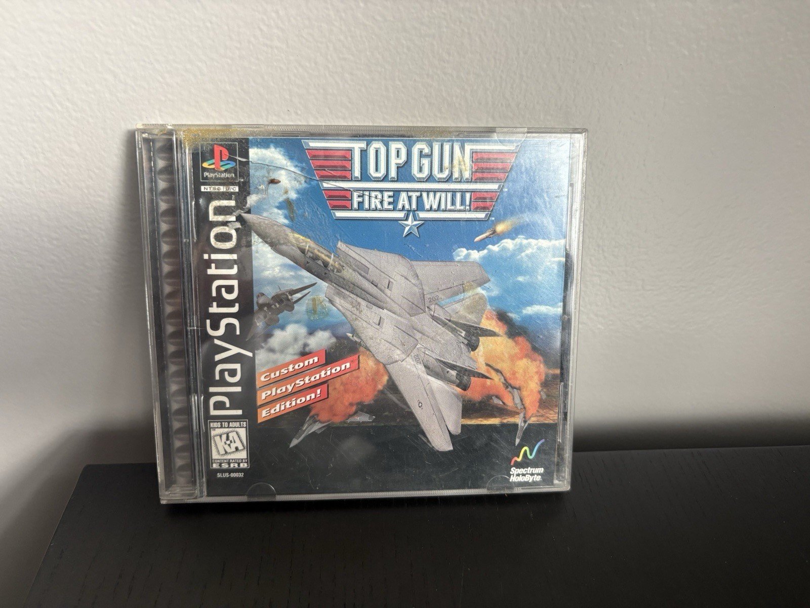 Top Gun: Fire At Will - Sony Playstation 1 PS1 PSX - Complete in box