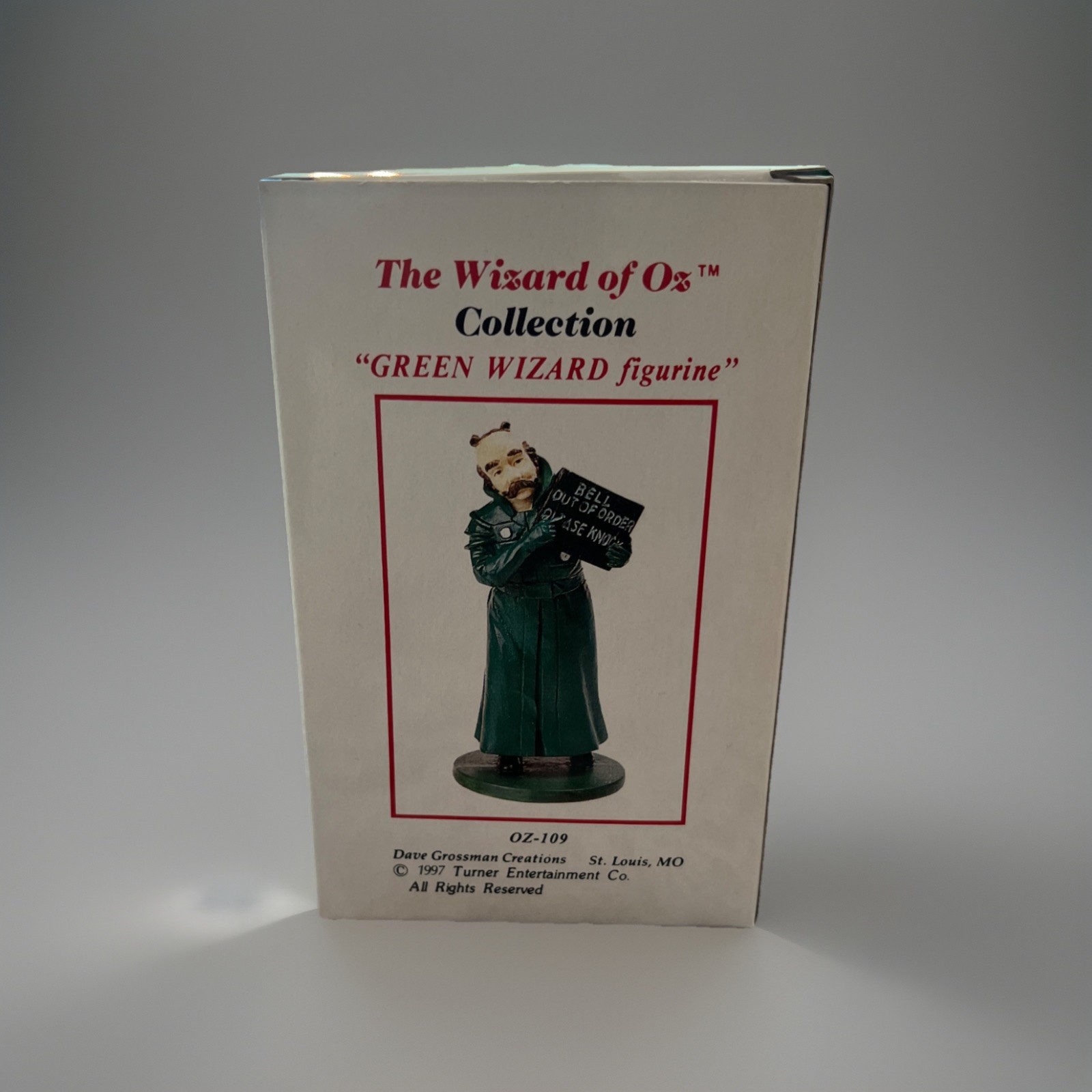 Vintage 1997 Dave Grossman Creations The Wizard Of Oz Green Wizard OZ-109 1st Ed