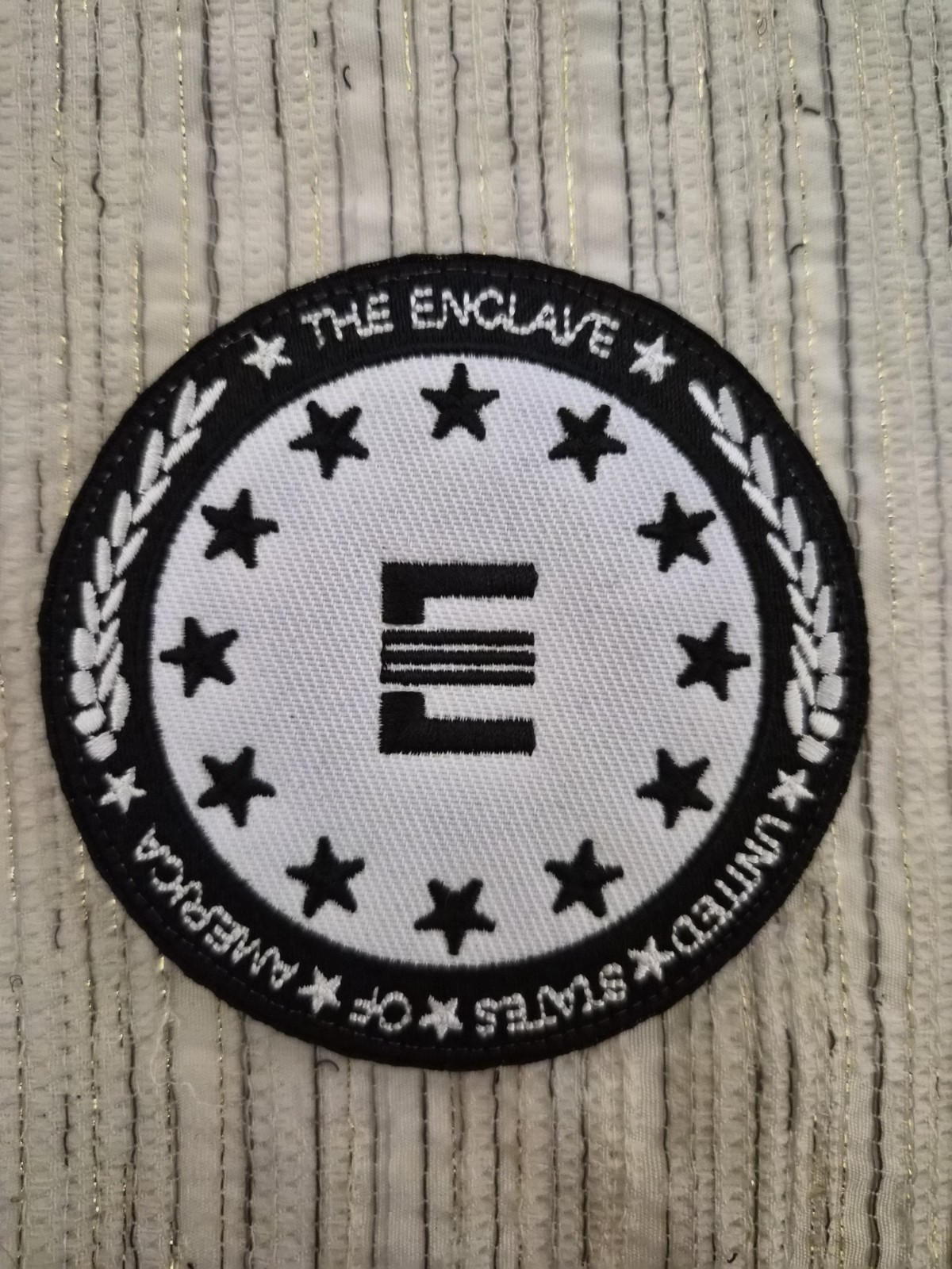 Fallout Enclave Embroidery Morale patch - hook and loop
