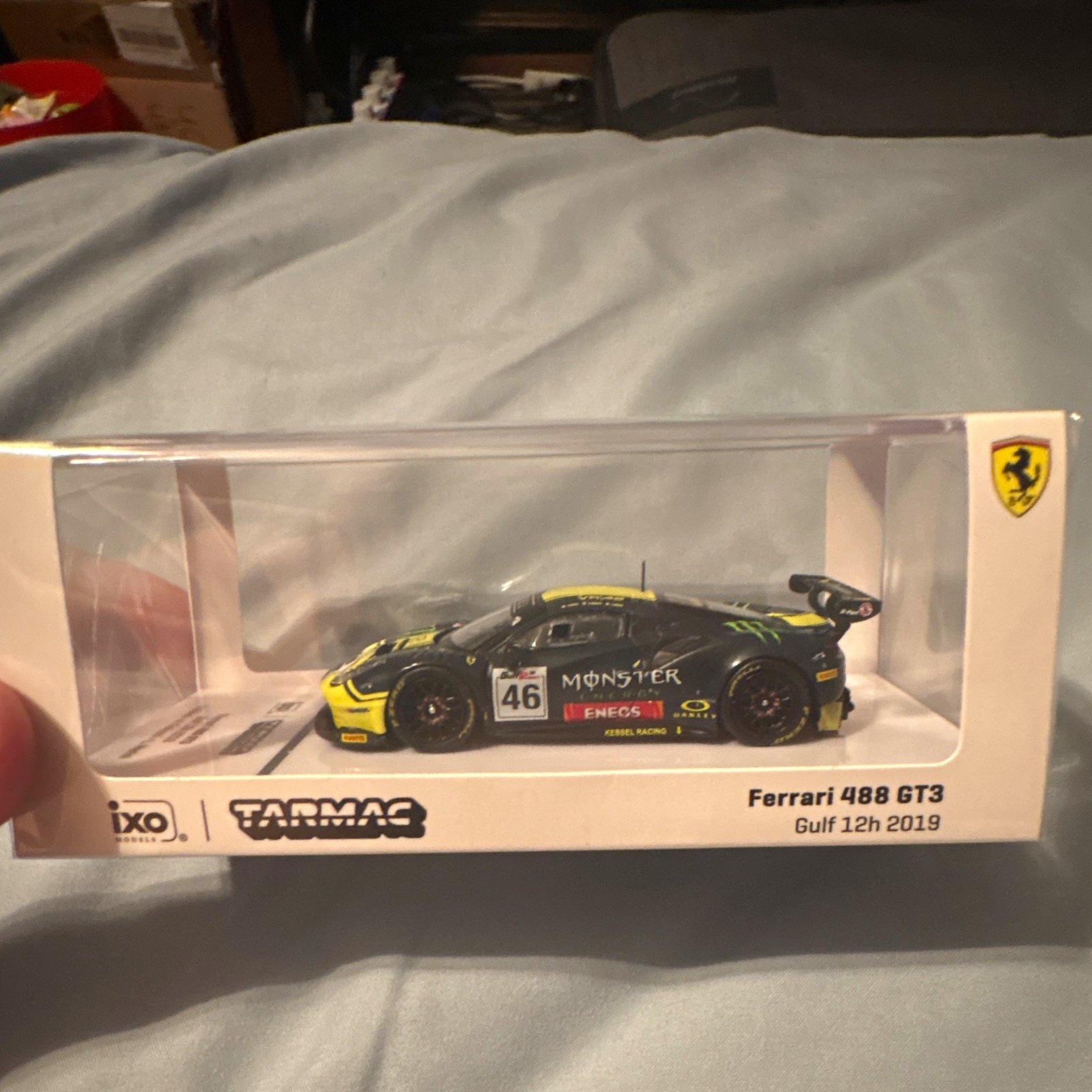 Tarmac Works 1:64 Ferrari 488 GT3 Gulf 12h 2019 #46 Diecast Model Car