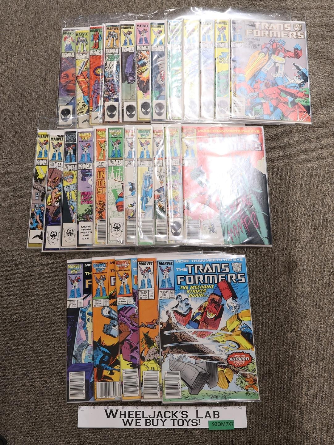 Issue #'s 1 - 28 The Transformers 1980's Marvel Comics Vintage