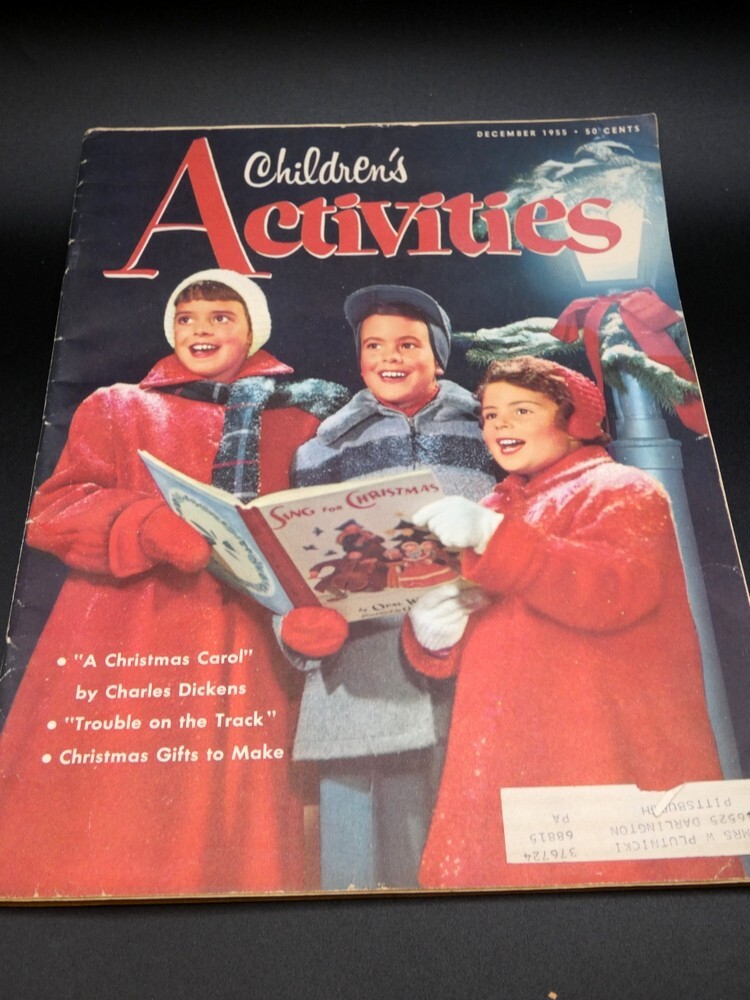 Vintage 1955 Children\'s Activities Merry Christmas Big Edition